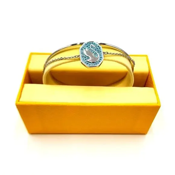 SWAROVSKI Swan Bangle Bracelet NEW WITH TAGS IN BOX - Picture 2 of 6